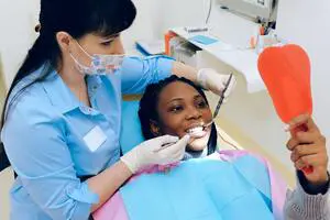Photo by Anna Shvets: https://www.pexels.com/photo/woman-having-dental-check-up-3845653/